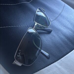 Ray-Ban Silver and Black Sunglasses